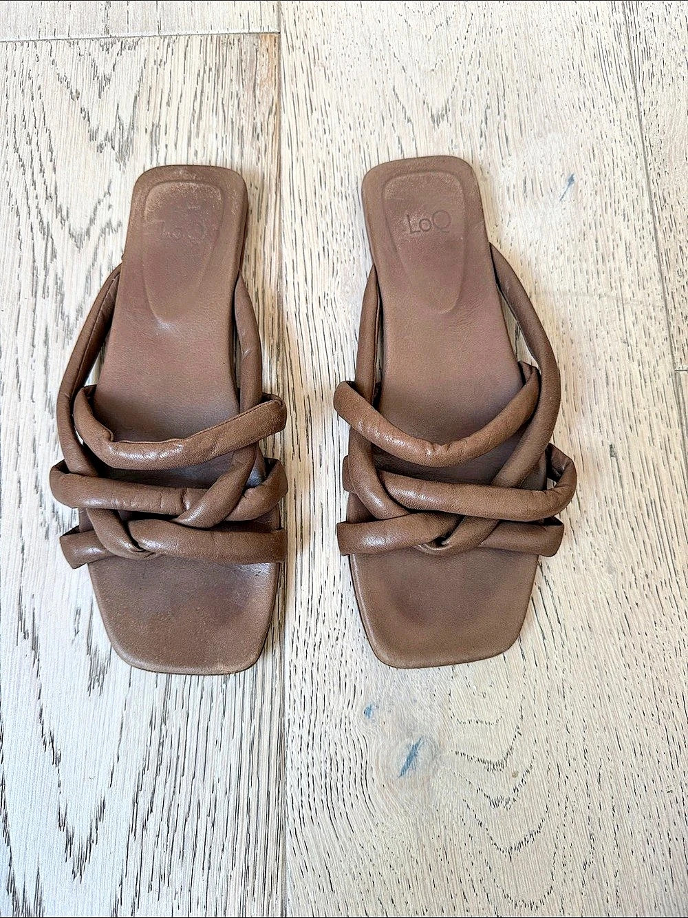 LOQ Espresso Leather Sandal Brown Strappy Sandals